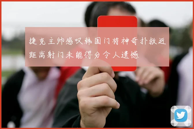 捷克主帅感叹韩国门将神奇扑救近距离射门未能得分令人遗憾